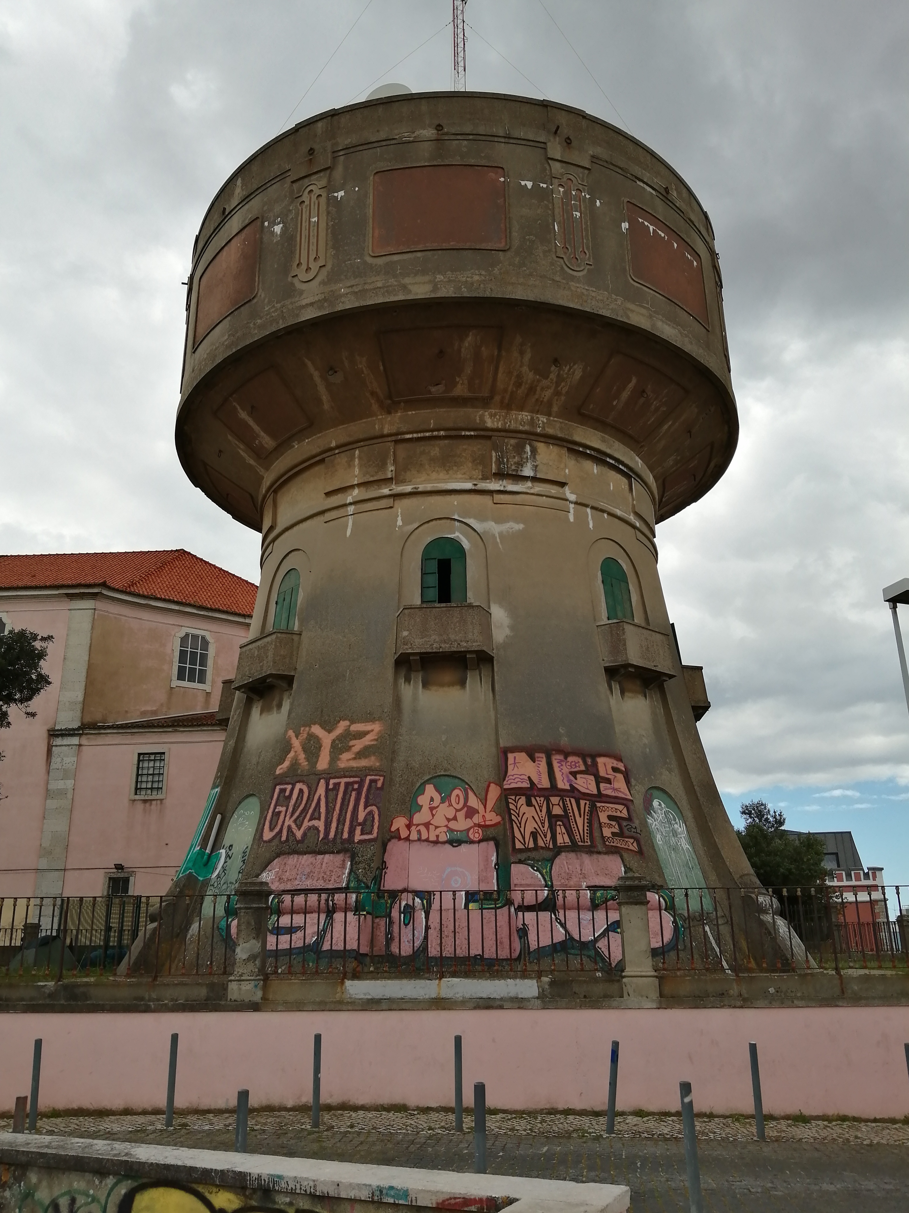 a water tower from a recent
    walk